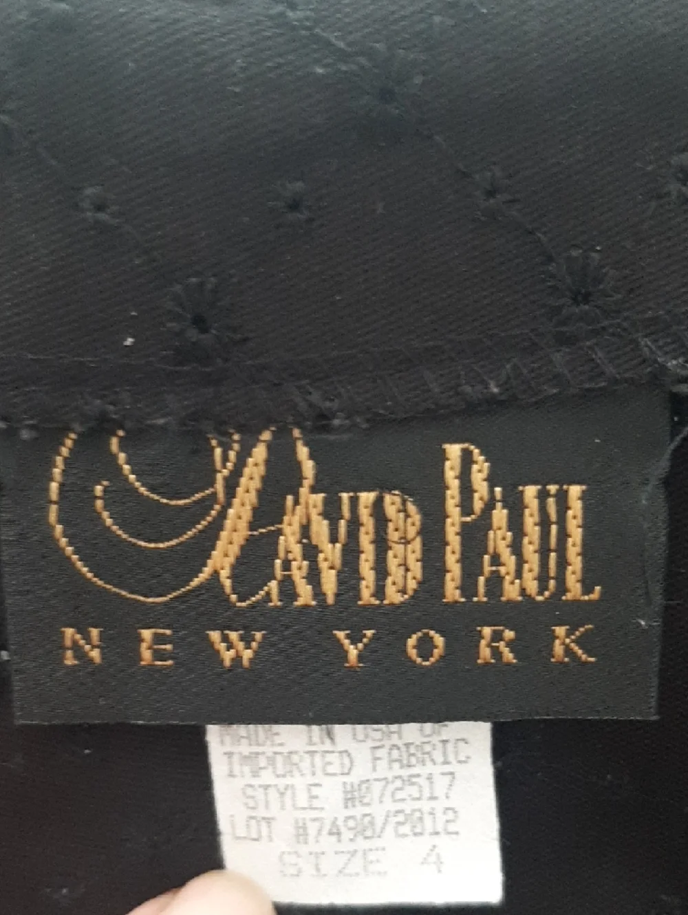 VTG🖤EYELET🖤DAVID PAUL New York High-Rise Cropped, COTTON Wide-Leg Pants Sz 4/M - Picture 4 of 8